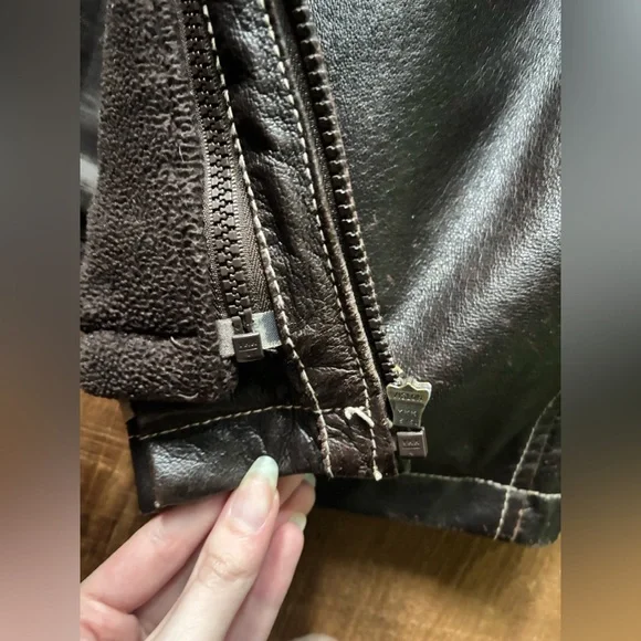 Danier Dark Brown Vintage Leather Jacket - Picture 10 of 16
